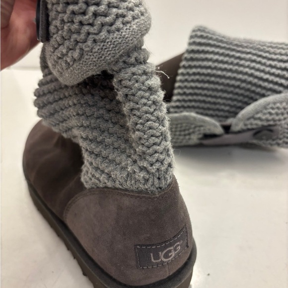 UGG Shaina Knit Suede Boots - Picture 6 of 9